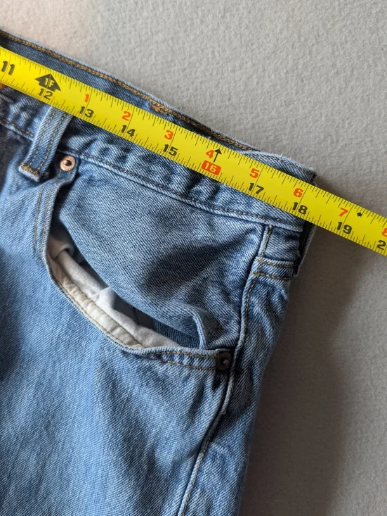 Vintage Levi's Mens Y2K 2000s 501 Original Jeans 100% Cotton Button Fly 38x32 - Picture 14 of 14